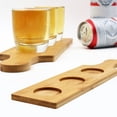 thumbnail image 3 of Bandeja de madera de pequeña capacidad para copas de vino, bandeja de té, bandeja de bar de cerveza, bandeja porosa, 3 of 6
