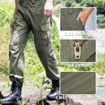 thumbnail image 5 of Men's Work Pants Water Resistant Cargo Pants Outdoor Tactical Hiking Pants Green, 5 of 10