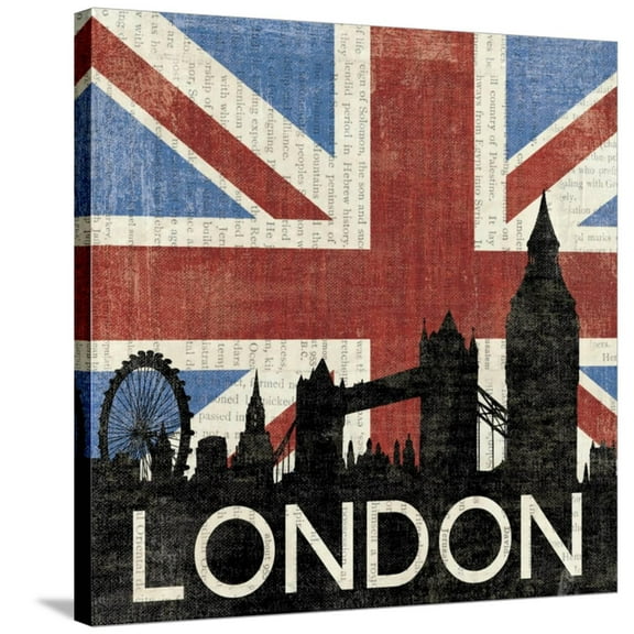 Art.com London Stretched Canvas Print Wall Art, 30" x 30"