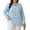 Blue-1, variant on SOMER Womens Tops Fall Long Sleeve Blouse Heart Print Casual Button Down Shirts Collared Plus Size Tops Blue