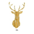 thumbnail image 4 of Decodeary Self Adhesive 3D Deer Head Mirror Wall Sticker For Easy Application gold XXL 1Set, 4 of 6