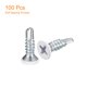 thumbnail image 3 of Tornillos autorroscantes Uxcell #8 x 5/8" blancos, paquete de 100, tornillo de cabeza plana Phillips para metal a madera, 3 of 5