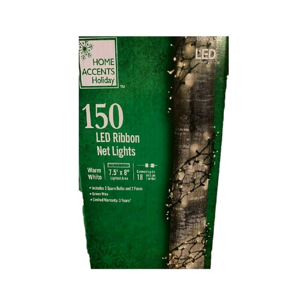 Home Accents Holiday 150 LED Ribbon Net Lights