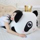 thumbnail image 1 of 1pc 35/55cm Soft Cute Crown Panda Pillow Plush Stuffed Toys For Kids Kawaii Expression Panda Plush Children Toys Gift For Girls zhangmengya LED, 1 of 2