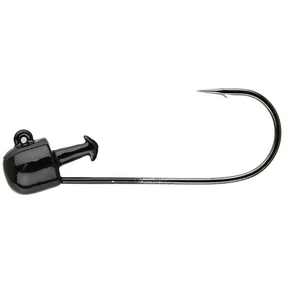 Gambler Giggy Head Jighead 4 pack (Black, 1/8 oz - 5/0)