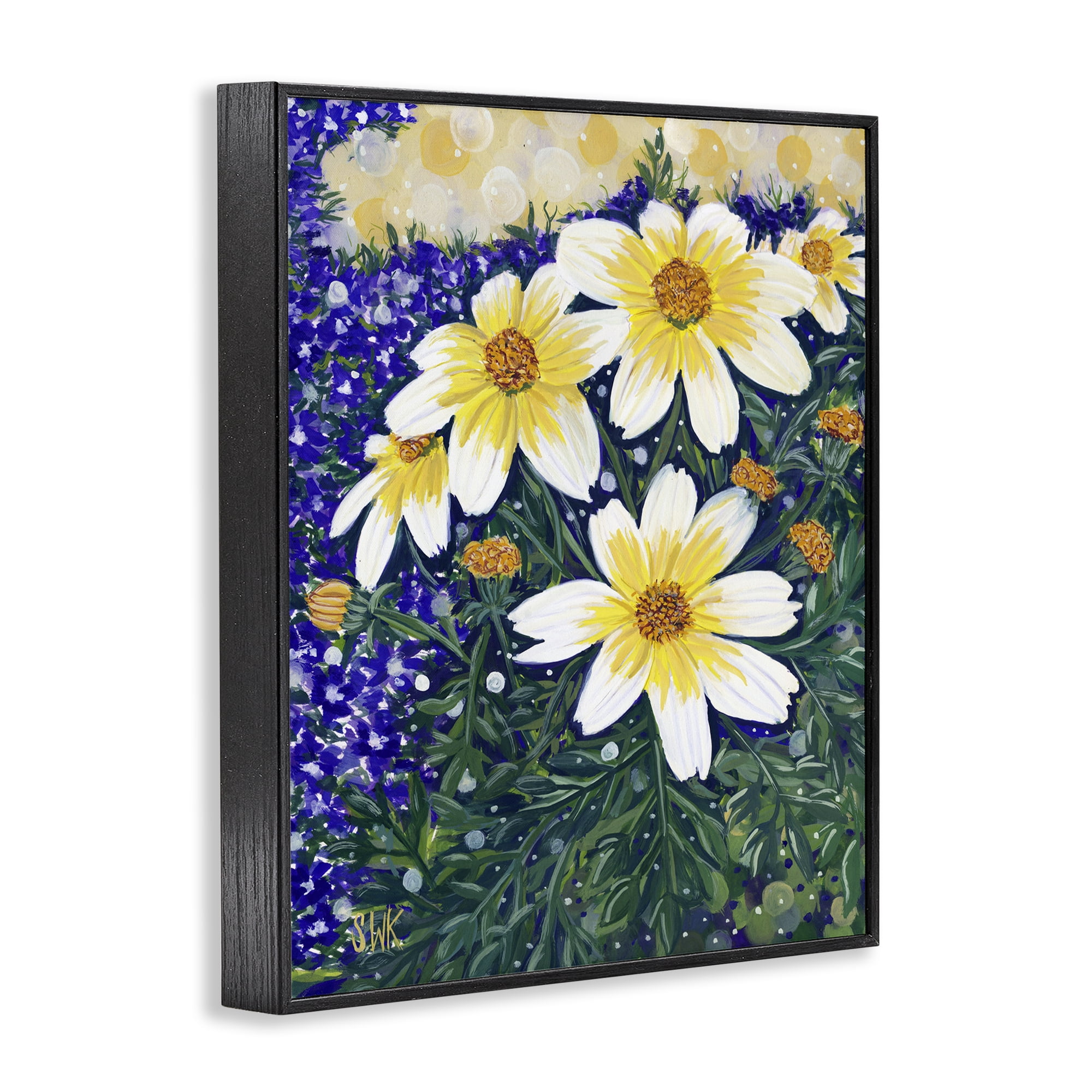 Stupell Industries Summer Garden Cosmos Black Framed Giclee Art, design by Sarah Waldron Kimball