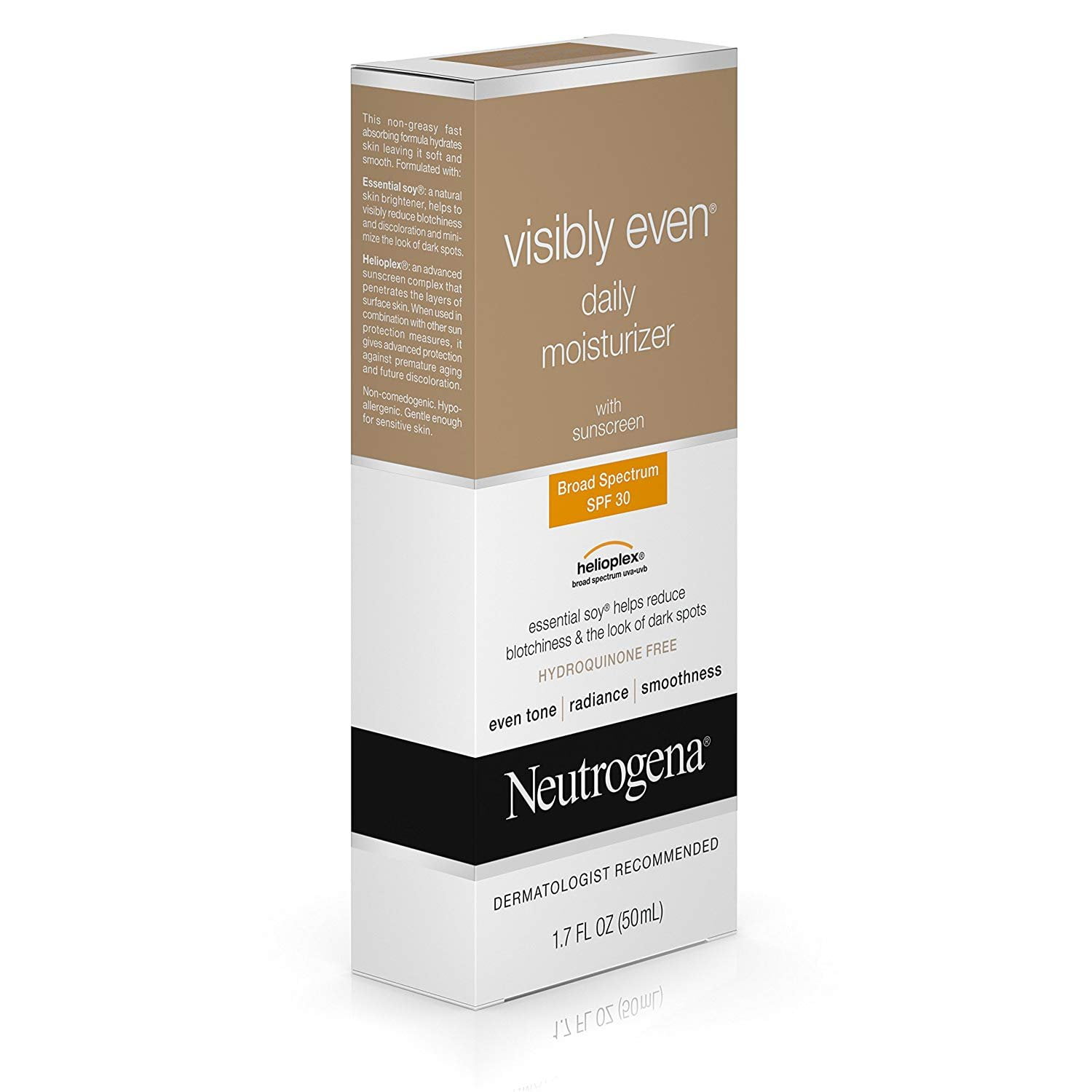 neutrogena visibly even daily facial moisturizer with broad spectrum spf 30 sunscreen