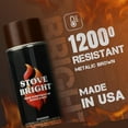 thumbnail image 3 of Stove Bright High Temp Paint Metallic Brown Satin Finish Spray Paint, 3 of 8