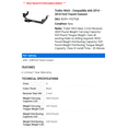 thumbnail image 2 of Trailer Hitch - Compatible with 2014 - 2018 Ford Transit Connect 2015 2016 2017, 2 of 2