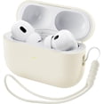 thumbnail image 1 of Yanonmyfd Funda Silicona para AirPods Pro 2 (2022/2023), Estuche de Silicona Líquida para AirPods Pro 2.ª con Cordón, LED Frontal Visible y Compatible con USB-L/USB-C - Negro,Beige, 1 of 27