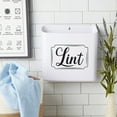 Wall Mounted Lint Bin 9.25x9.25x2.75in Laundry Organizer