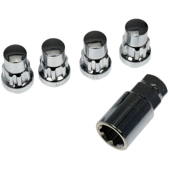Dorman 712-628 Wheel Lock Set for Specific Models, Chrome (Pack of 4)