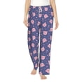 thumbnail image 2 of Goofa Cute Pig Printed Soft Pajama Pants for Women, Wide Leg Comfy Casual Lounge Yoga Pants-XX-Large, 2 of 9