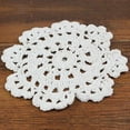 thumbnail image 3 of TCC Handmade, Crochet Lace Doily. 100% Cotton Crochet. Four Pieces, 3 of 11