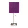 thumbnail image 1 of LimeLights Stick Lamp with USB charging port and Fabric Shade, 1 of 8