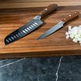 thumbnail image 2 of Swiss Diamond 2-Piece Brown Santoku and Paring Knife Set, Full Tang German Steel Blades, 2 of 7
