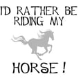 thumbnail image 2 of CafePress - Rather...Horse! -  Round Wood Ornament 4", 2 of 2