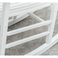 thumbnail image 3 of BplusZ Patio Rocking Chair for Indoor Outdoor Use - Wooden Furniture Adults Rocker for Porch, Balcony, Backyard and Garden White, 3 of 7