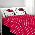 Hello Kitty Kids Full Sheet Set, Red, Sanrio - Walmart.com
