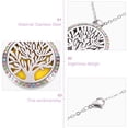 thumbnail image 2 of 1 Set Silver Aromatherapy Essential Oil Diffuser Necklace with Felt Pad, 2 of 9