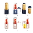 thumbnail image 2 of Xingzhi 400ML Mini Portable Juicer Cup Fruit Squeezer Electric Blender Ice Crusher Food Juice Powerful Mixer Machines for Outdoor Type 3, 2 of 9