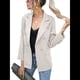 thumbnail image 3 of Chaqueta Blazer para Mujer, Informal, de Negocios, con Frente Abierto, Solapa, Elegante Abrigo con Bolsillos Albaricoque L, 3 of 8