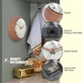 thumbnail image 6 of Infinity Instruments Retro Round Metal Wall Clock, Terracotta, 9.5", 6 of 7