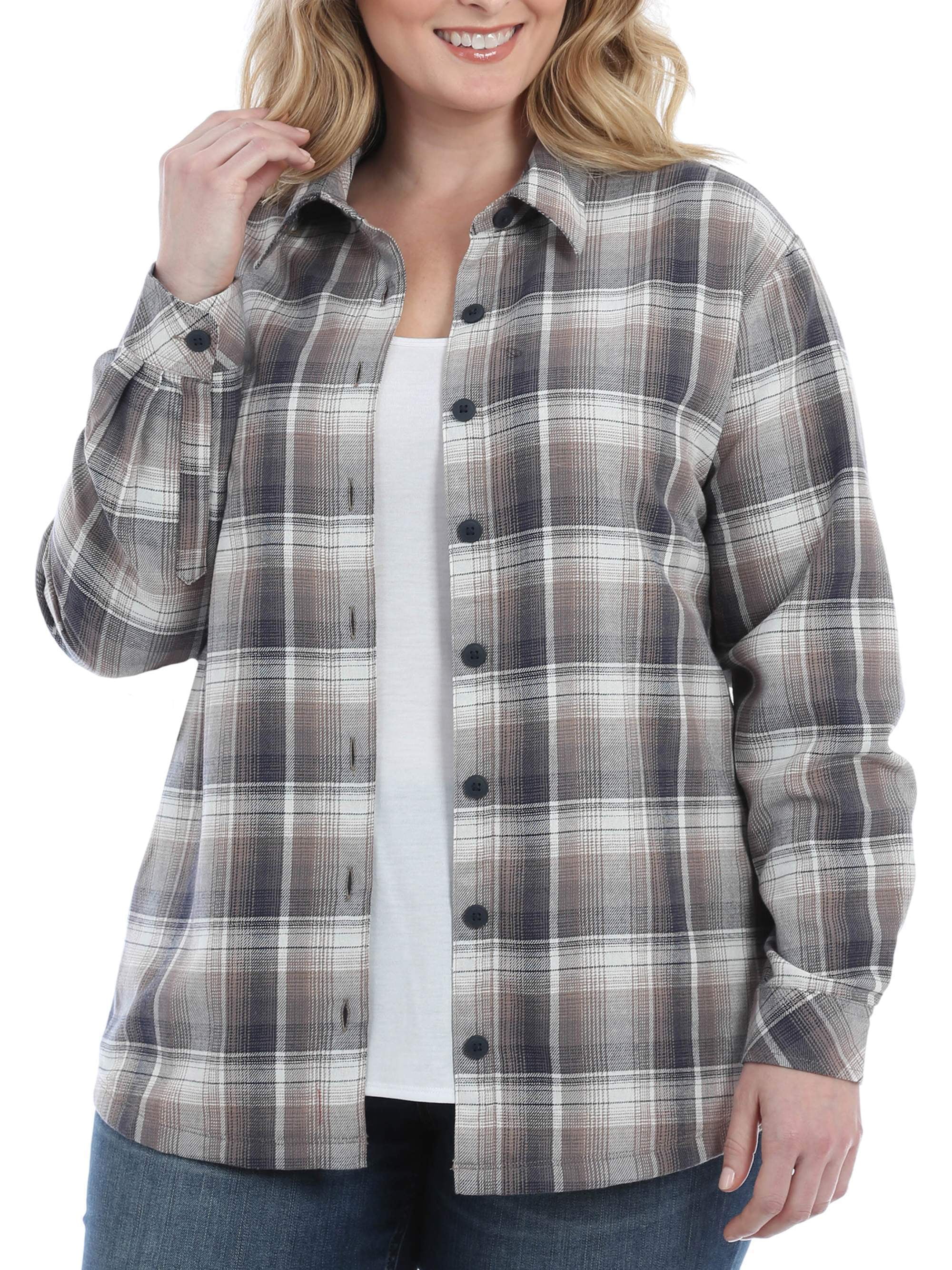 lee riders flannel shirts plus size