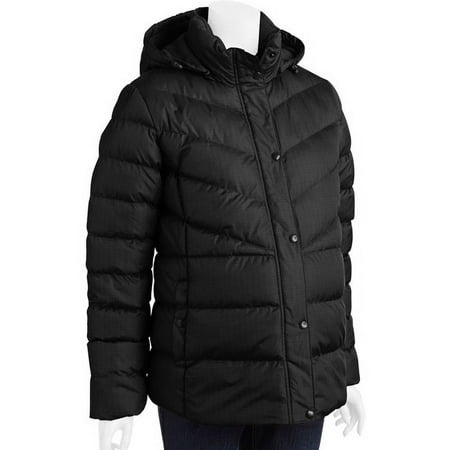 Faded Glory Maternity Hooded Puffer Coat