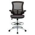 thumbnail image 4 of Modway Chaise de Dessin Réglable de 22,5 à 30 Pouces, Marron, 4 of 15