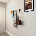 thumbnail image 2 of Ganchos de pared bsdonte Wood, paquete de 4 percheros decorativos blancos, 2 of 7