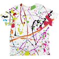 thumbnail image 2 of Splatter Paint White All Over Toddler T Shirt, 2 of 2