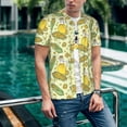 thumbnail image 6 of Lsque Corn And Corn Oil Pattern Mens Polo Golf Shirts Funny Graphics Shorts Sleeve Button Shirts Baseball T-shirt-4X-Large, 6 of 7