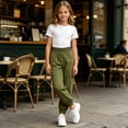 thumbnail image 6 of Avtoify Boys Pants Children's Solid Color Elastic Waist with Side Pockets Slim Sports Sweatpants Long Pants for Kids, 6 of 9
