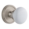 thumbnail image 3 of Grandeur 821778 Georgetown Solid Brass Rose Dummy Knob Set - Grey, 3 of 4