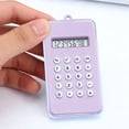 thumbnail image 3 of Lunxisen 4 Pcs Mini Cute Handheld Calculator For Students And Offices Portable Keychain Computer Essential Tool, 3 of 8