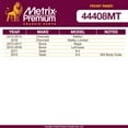 thumbnail image 2 of Metrix Premium Chassis Parts - Front Inner Tie Rod End Fits 13-15 Chevrolet Malibu, 16 Malibu Limited, 13-17 Buick Regal, 12-16 LaCrosse, 10-11 Saab 9-5, Replacement EV800971, Made in Europe, 2 of 6