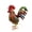 Multicolor B, variant on Simulated Rooster Wrought Iron Ornament Outdoor Garden Courtyard Metal Landscapes Decoration Creatives Crafts Rooster Figurine