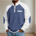 thumbnail image 2 of Uikmnh Men's Sweatshirts, Knit Textured Long Sleeve Shirt Casual Business Button Down Collar Solid Color Design for Autumn,S, 2 of 5