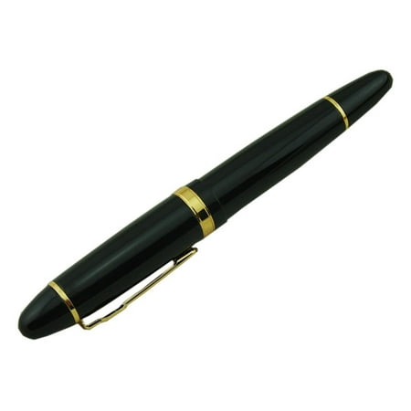 Smooth Writing Jinhao 159 Pen Medium Nib Fountain Pen Heavy Pen (Black Gold