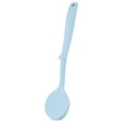 thumbnail image 1 of Cepillo de cocina de mango largo de silicona azul con asa para colgar y limpiador de platos y sartenes, 1 of 8