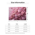 thumbnail image 3 of KLL Pink Glitter Heart Candy Print Fleece Throw Blanket, Horizontal Fleece Bedding Cute Soft Blankets Comfy Fleece Flannel Plush Home Decor for Couch & Bed -80"x60", 3 of 9