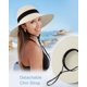 thumbnail image 4 of Sun Hats for Women - Oversize Large Straw Beach Hat for Summer Floppy Wide Brim Packable Foldable Roll Up UPF 50+, 4 of 5