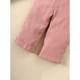 thumbnail image 6 of 18 Months Baby Girls Clothes 24 Months Girls 2PCS Fall Winter Outfits Set Toddler Girls Long Sleeve Top Overall Pants Set Pink, 6 of 6