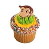 Curious George Cupcake Rings / Favors (12ct)