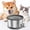 3.5L+2 Filters, variant on 2.5L Dog Water Bowl 101oz Stainless Steel Water Bowls for Dogs No Splash Pet Water Dispenser with Non-Slip Base for Dogs and Cats 2.5L+2 Filters