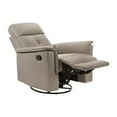 thumbnail image 4 of Lexicon Fauteuil Inclinable Pivotant à Bascule en Cuir Assorti Bristow, Couleur Latte, 4 of 8