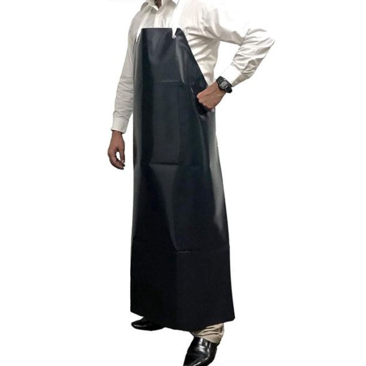 Kleen Handler, Heavy Duty Vinyl Dish-washing, Water Resistant Apron, Black (Pack-1)