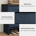 thumbnail image 3 of PieDle Shoe Storage Cabinet with 2 Flip-Down & 2 Standard Drawers, Freestanding Narrow Organizer with Adjustable Shelves, for Entryway, Hallway, Closet, Farmhouse Design, 3 of 10