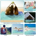 thumbnail image 3 of Rirool Large Waterproof Beach Blanket 80"x95" Sand Free Picnic Mat for 3-7 Adults - Portable Outdoor Blanket for Camping, Travel, Hiking (Ocean Style), 3 of 9